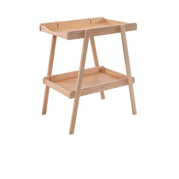 Table à langer avec 2 plateaux léna vernis naturel Combelle