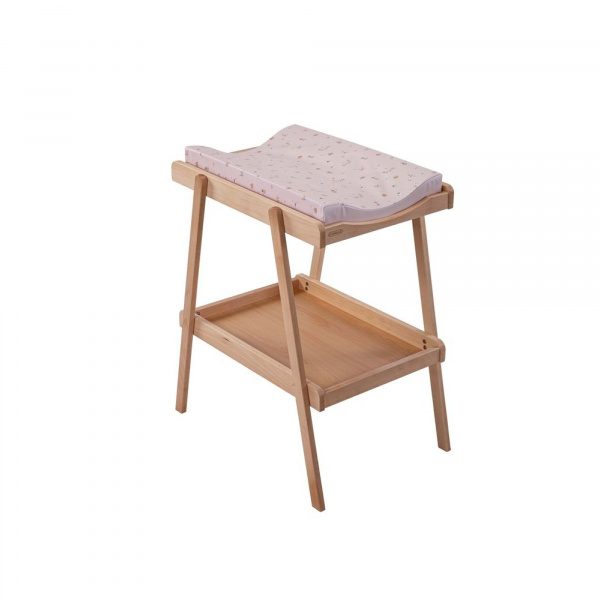 Table à langer avec 2 plateaux léna vernis naturel Combelle
