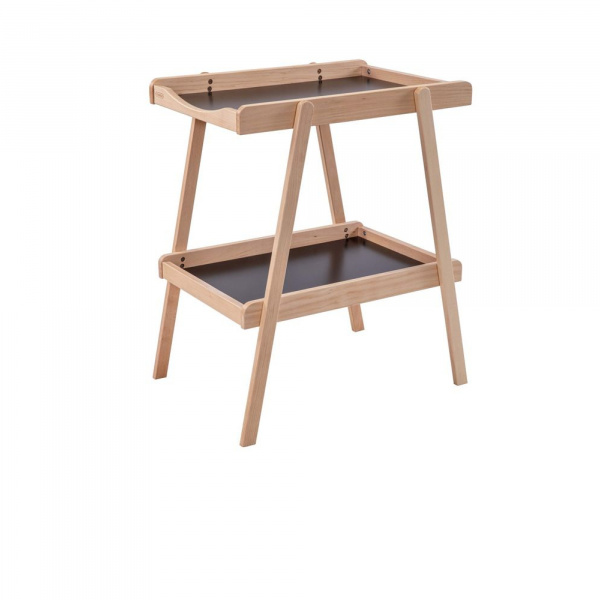 Table à langer avec 2 plateaux léna vernis naturel Combelle
