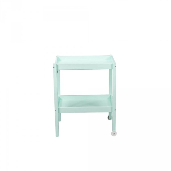 Table à langer alice 2 plateaux laque vert mint Combelle