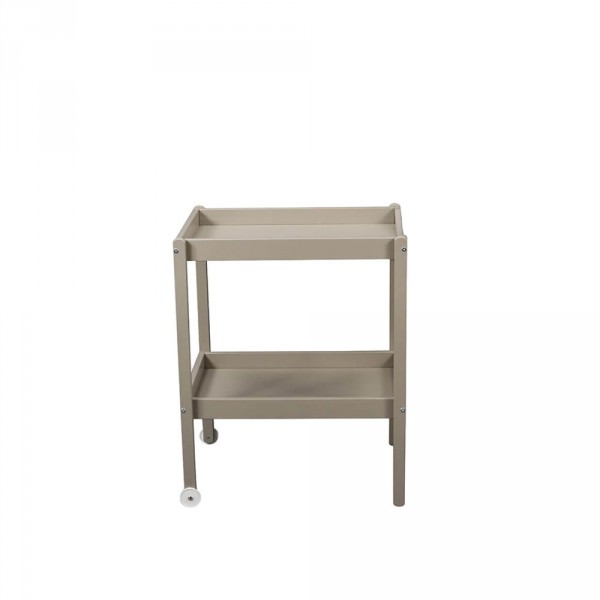 Table à langer alice 2 plateaux laque gris clair Combelle