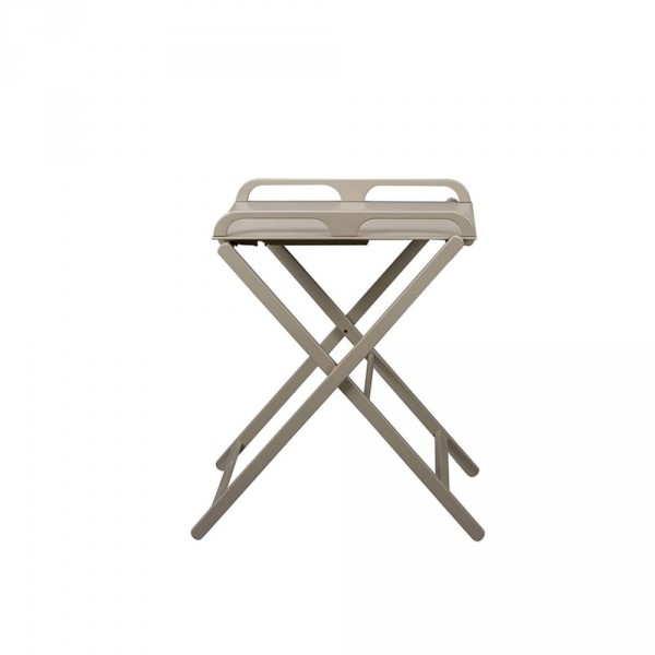 Table à langer jade pliante laque gris clair Combelle