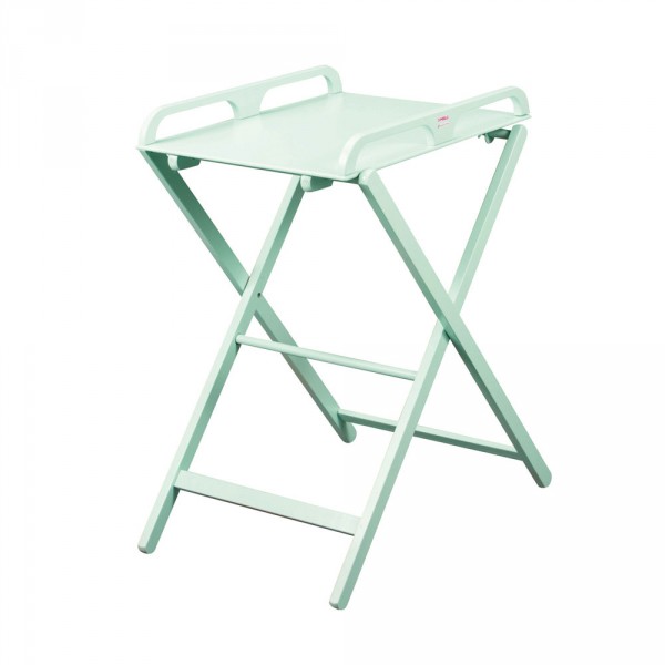 Table à langer jade pliante laque vert mint Combelle