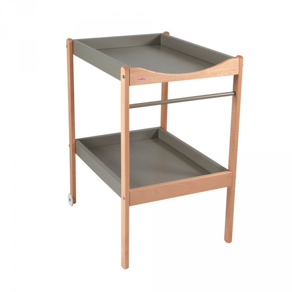 Table à langer alice 2 plateaux hybride gris Combelle