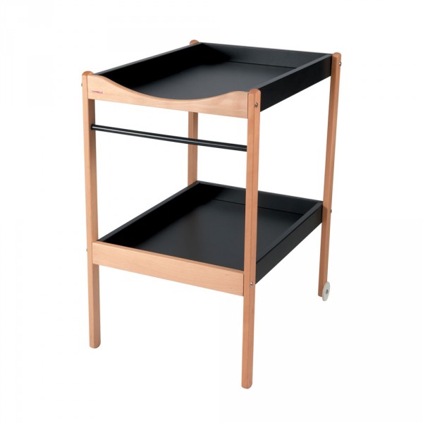 Table à langer alice 2 plateaux hybride noir Combelle