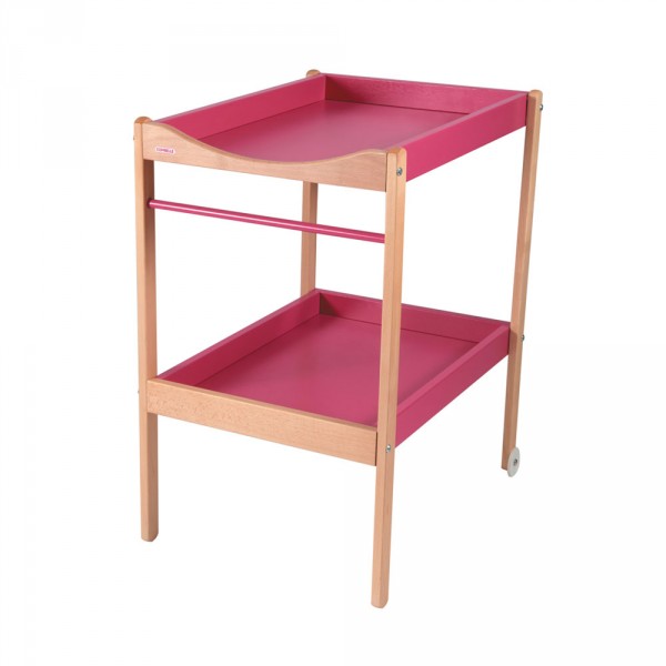 Table à langer alice 2 plateaux hybride fuschia Combelle