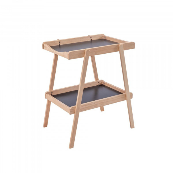 Table à langer avec 2 plateaux léna vernis naturel Combelle