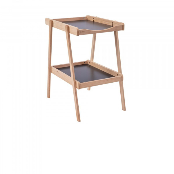 Table à langer avec 2 plateaux léna vernis naturel Combelle