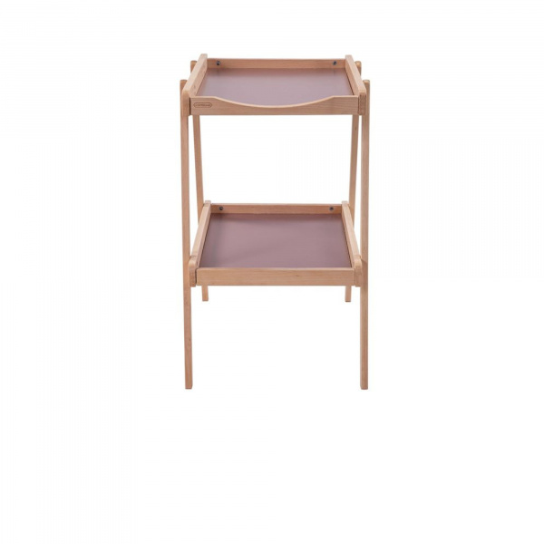 Table à langer avec 2 plateaux léna hybride vieux rose Combelle