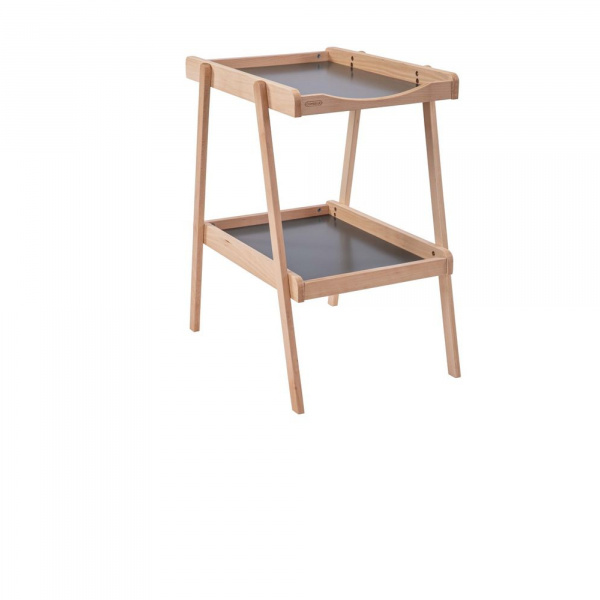 Table à langer avec 2 plateaux léna vernis naturel Combelle