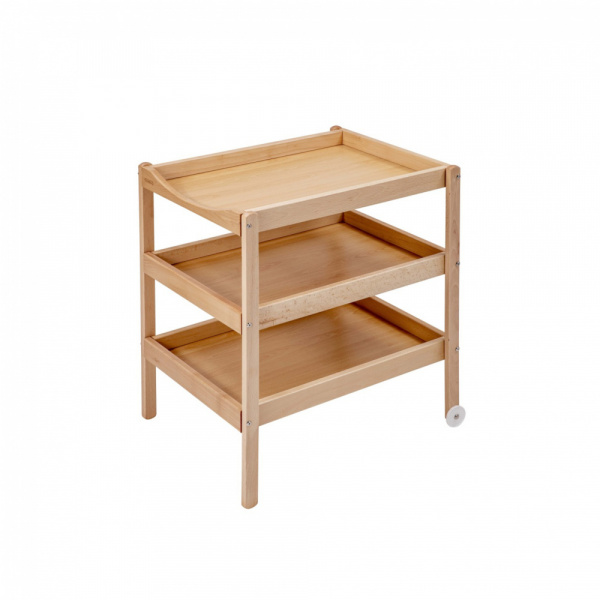 Table à langer avec 2 plateaux margot vernis naturel Combelle