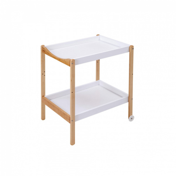 Table à langer avec 2 plateaux margot hybride blanc Combelle
