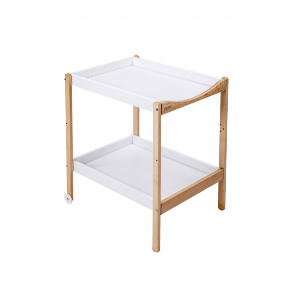 Table à langer avec 2 plateaux margot hybride blanc Combelle