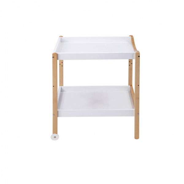 Table à langer avec 2 plateaux margot hybride blanc Combelle