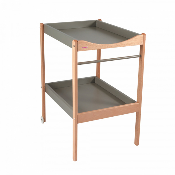 Table à langer avec 2 plateaux margot hybride gris Combelle