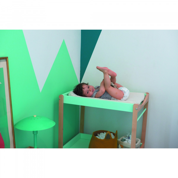 Table à langer avec 2 plateaux margot hybride gris Combelle