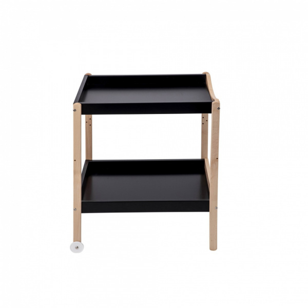 Table à langer avec 2 plateaux margot hybride noir Combelle