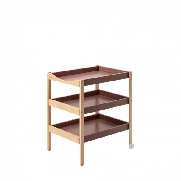 Table à langer avec 2 plateaux margot hybride vieux rose Combelle