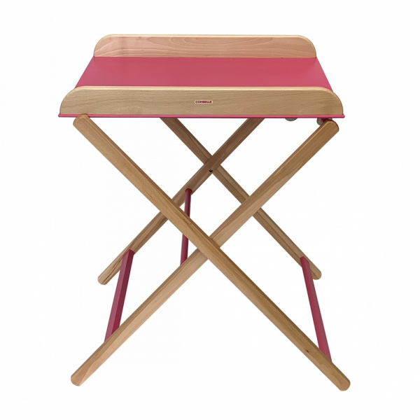 Table à langer jade pliante hybride fuschia Combelle