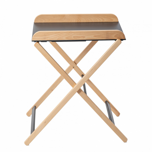 Table à langer jade pliante vernis naturel Combelle