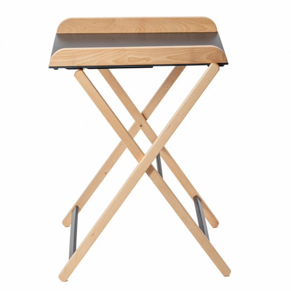 Table à langer jade pliante vernis naturel Combelle