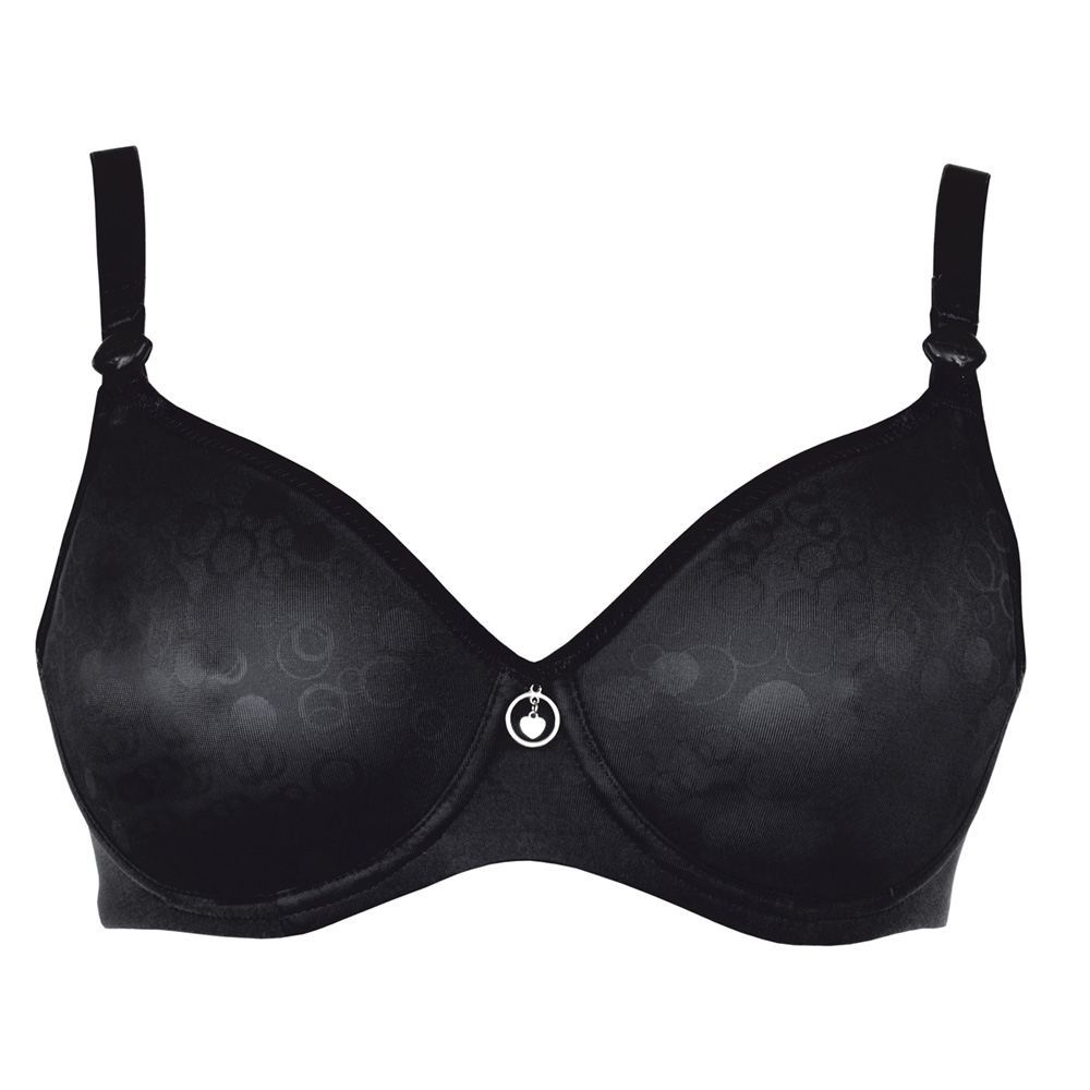 Soutien-gorge d'allaitement gloss noir de Cache coeur sur ...