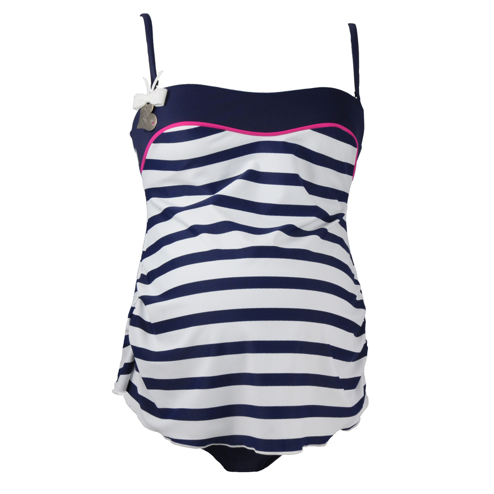 Maillot de bain de grossesse tankini 2 pièces marina marine de Cache