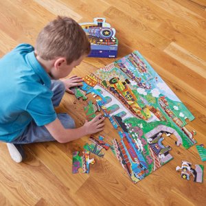 Maxi puzzle 36 pièces les trains Crocodile creek