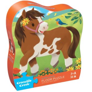 Maxi puzzle 36 pièces jolies poney Crocodile creek