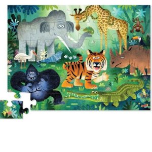 Maxi puzzle 36 pièces animaux sauvages Crocodile creek