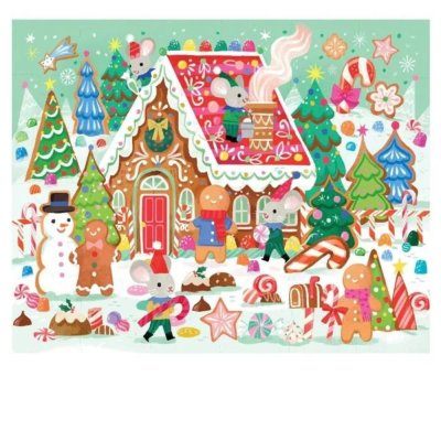 Maxi puzzle 36 pièces la maison pain d'épices
