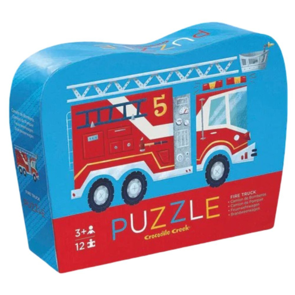 Mini puzzle camion de pompier 12 pièces Crocodile creek