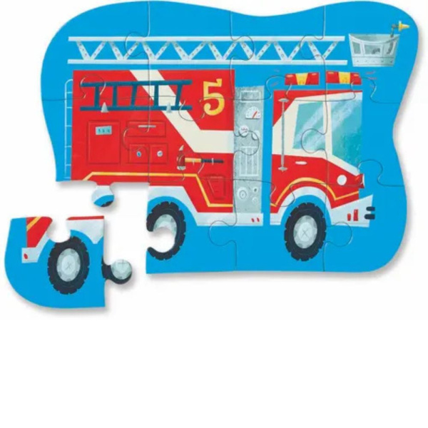 Mini puzzle camion de pompier 12 pièces Crocodile creek