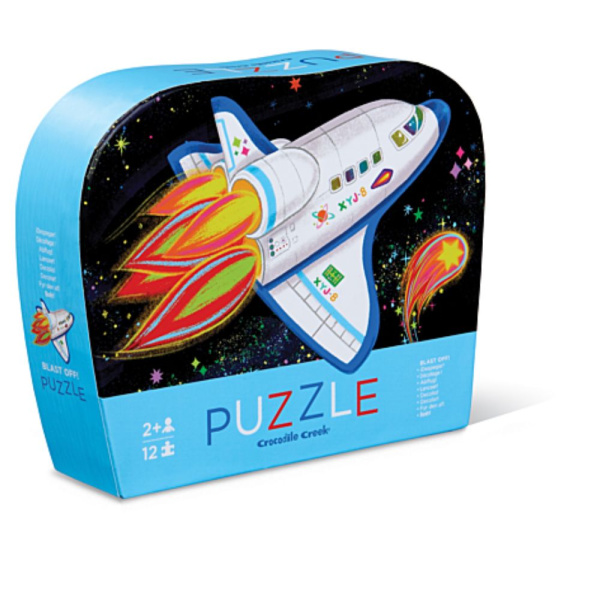 Mini puzzle 12 pièces fusée spatiale Crocodile creek
