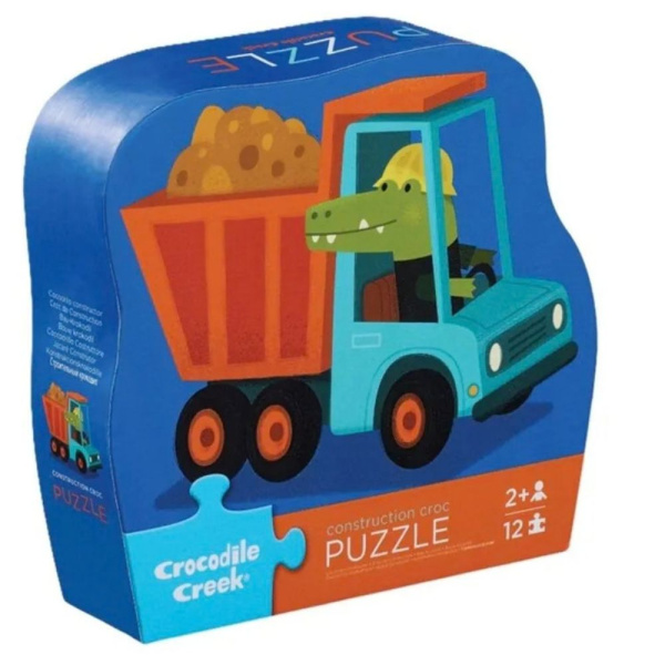 Mini puzzle 12 pièces croc de cronstruction Crocodile creek
