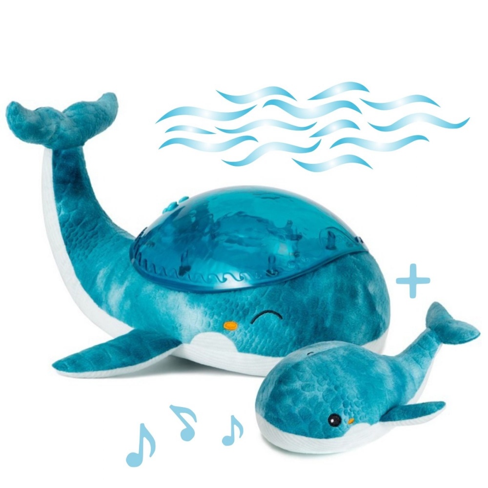 Veilleuse bébé projection plafond musicale famille baleine