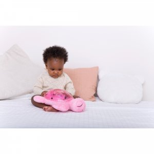 Veilleuse bébé projection plafond musicale tortue tranquille pink Cloud b