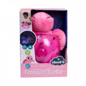 Veilleuse bébé projection plafond musicale tortue tranquille pink Cloud b