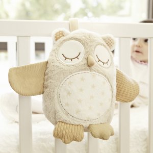 Peluche musicale bruit blanc avec détecteur de pleurs hibou Cloud b