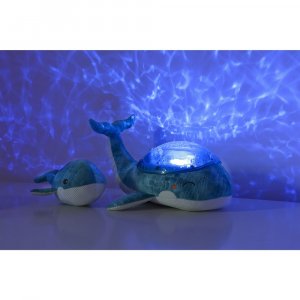 Veilleuse bébé projection plafond musicale famille baleine tranquille bleu Cloud b