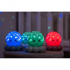 Veilleuse bébé projection plafond pieuvre twinkles to go bleu pastel Cloud b