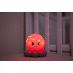 Veilleuse bébé projection plafond pieuvre twinkles to go rose pastel Cloud b