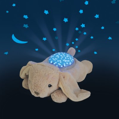 Peluche veilleuse bébé projection plafond twilight buddies lapin