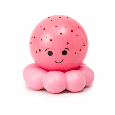 Veilleuse bébé projection plafond pieuvre twnkles to go rose