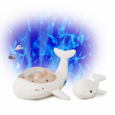 Veilleuse bébé projection plafond musicale famille baleine tranquille blanche