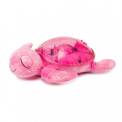 Veilleuse bébé projection plafond musicale tortue tranquille pink - rechargeable