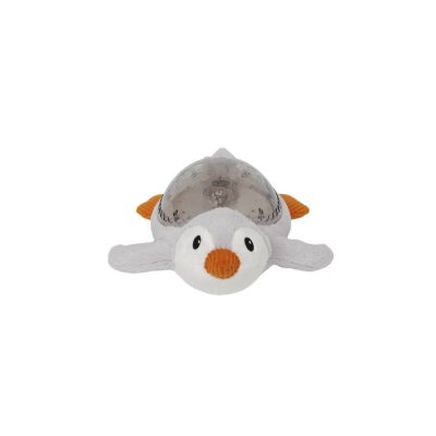 Peluche musicale à projection lumineuse pingouin tranquille