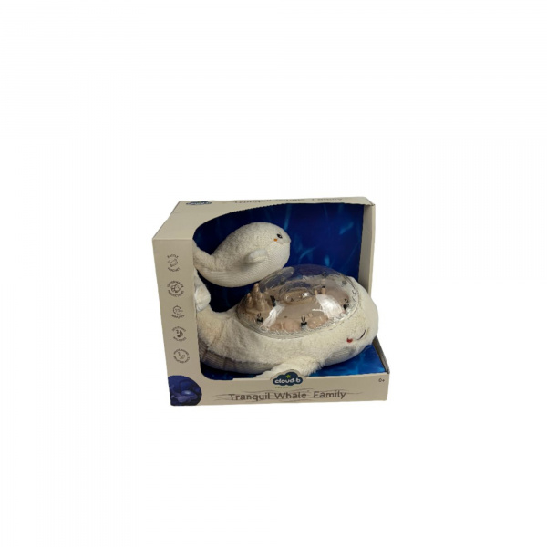 Les imparfaits - veilleuse bébé projection plafond musicale famille baleine tranquille blanche Cloud b