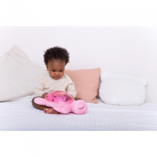 Veilleuse bébé projection plafond musicale tortue tranquille pink Cloud b