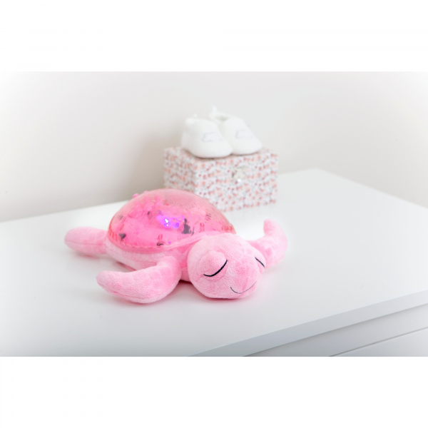 Veilleuse bébé projection plafond musicale tortue tranquille pink Cloud b